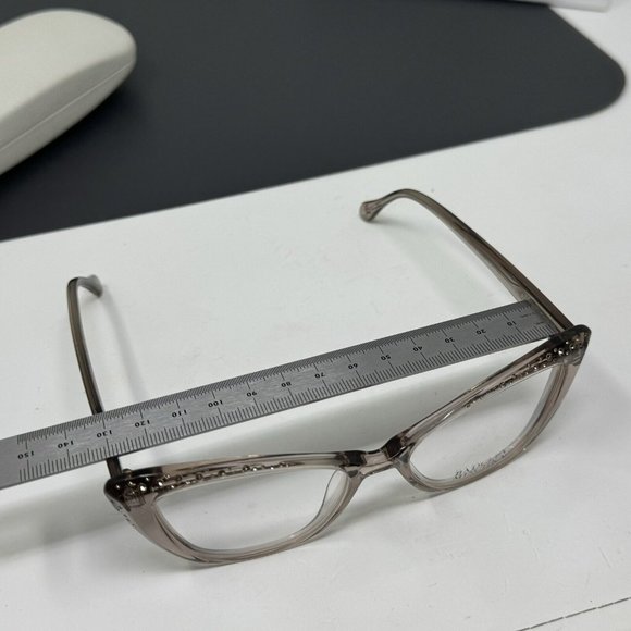 Badgley Mischka Maxina With Gem Stones Almond 52 [] 17 Eyeglasses Frame Cat Eye - Picture 11 of 14